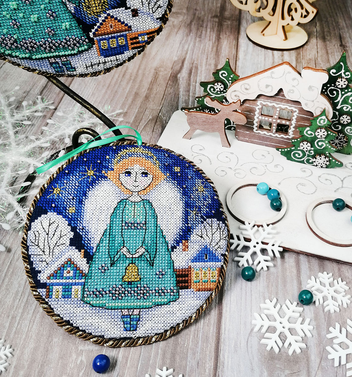 картинка Набор для создания пинкипов "Ангелы Рождества" от магазина Стежочек