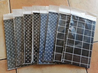 картинка Набор тёмных льняных отрезов ткани, 50х 50 см, 8 шт./уп., цвета ассорти от магазина Стежочек