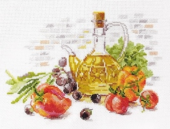 картинка Набор для вышивания "Оливковый натюрморт" от магазина Стежочек