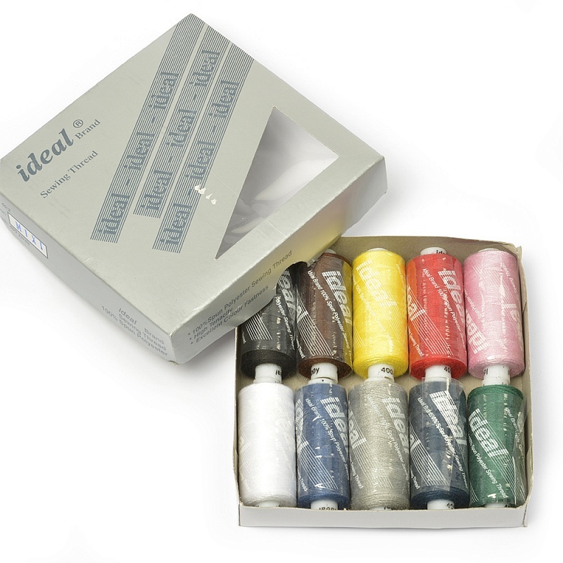 картинка Набор швейных ниток IDEAL, 10 шт./уп., цвета ассорти  (mix 1) от магазина Стежочек