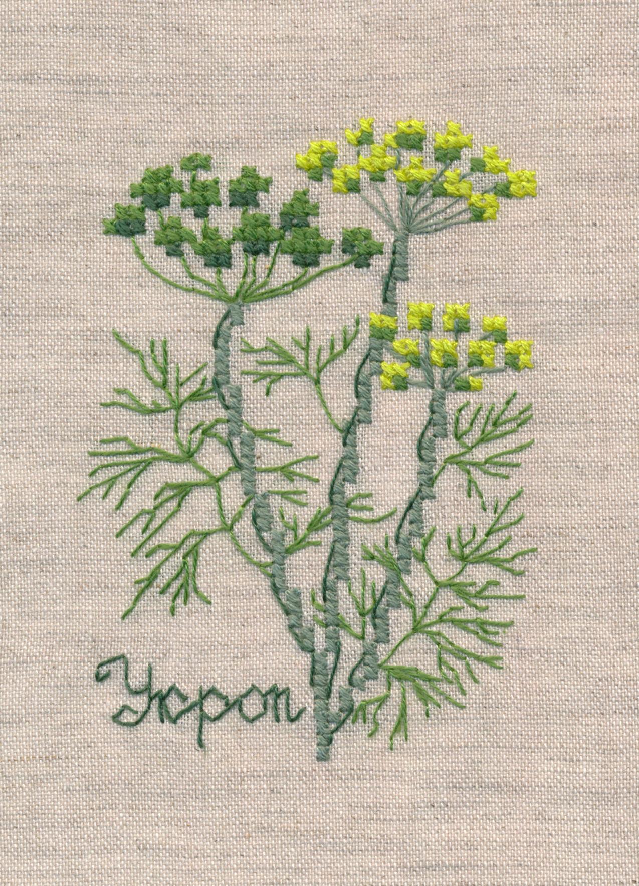 картинка Набор для вышивания "Укроп" от магазина Стежочек