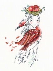 картинка Набор для вышивания "Красная птица" от магазина Стежочек