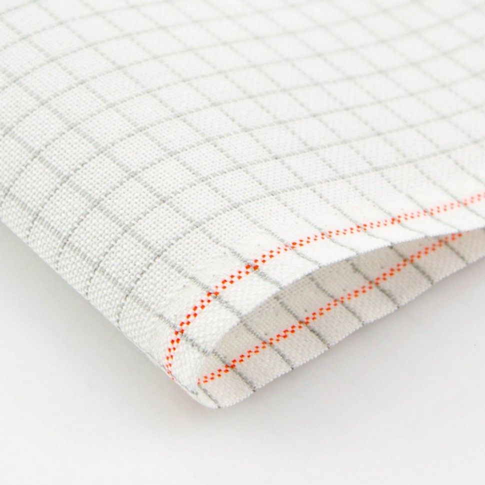 картинка Канва в упаковке Easy Count Grid Murano 32 ct, отрез 48х68 см, цвет № 1219 белый c исчезающими линиями (grey grid) от магазина Стежочек