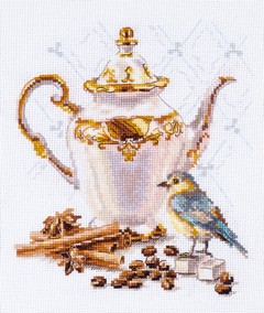 картинка Набор для вышивания "Ценитель кофе" от магазина Стежочек