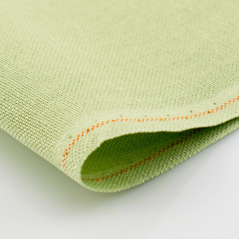 картинка Канва в упаковке Murano Lugana 32 ct, отрез 100х140 см, цвет № 6083 салатовый (green) от магазина Стежочек