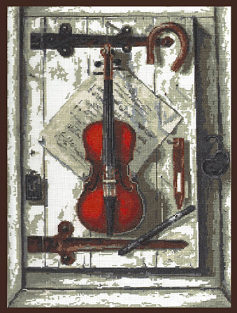 картинка Набор для вышивания "Натюрморт со скрипкой" от магазина Стежочек