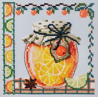 картинка Набор для вышивания "Апельсиновый джем" от магазина Стежочек