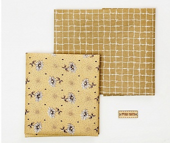 картинка Набор тканей для шитья "Солнечный день", 2 отреза 50х50 см от магазина Стежочек