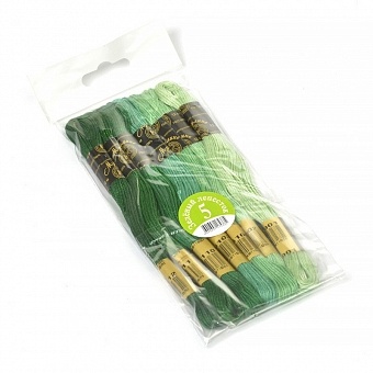 картинка Набор мулине "Цветик-Семицветик", зеленый лепесток от магазина Стежочек