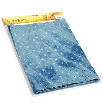 картинка Ткань джинсовая с эффектом "поношенности", цвет сине-голубой от магазина Стежочек