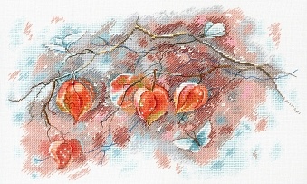 картинка Набор для вышивания "Осенние фонарики" от магазина Стежочек