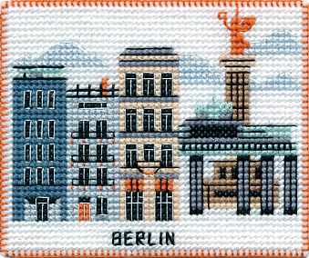 картинка Набор для вышивания магнита "Столицы мира. Берлин" от магазина Стежочек