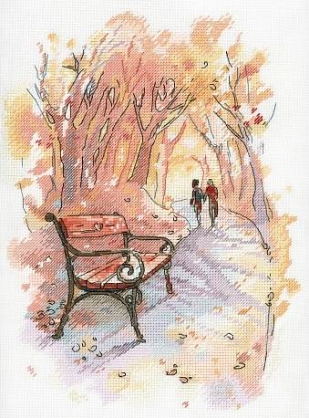 картинка Набор для вышивания "Осенний променад" от магазина Стежочек