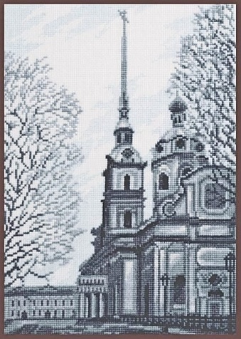 картинка Набор для вышивания "Петропавловский собор, Санкт-Петербург" от магазина Стежочек
