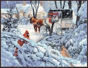 картинка Набор для вышивания "Краски зимы" от магазина Стежочек