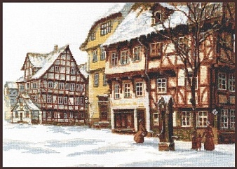 картинка Набор для вышивания "Зимняя улица" от магазина Стежочек