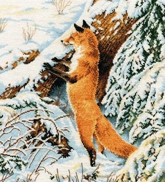 картинка Набор для вышивания "Рыжая охотница" от магазина Стежочек