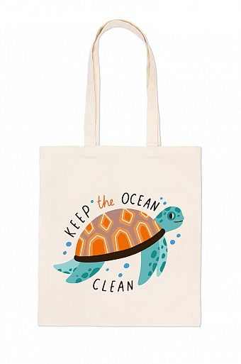 картинка Раскраска на сумке "Чистый океан" от магазина Стежочек