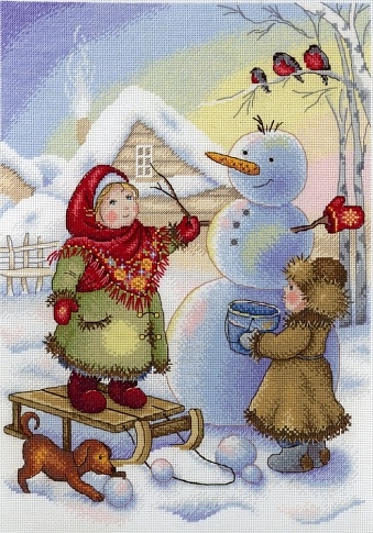 картинка Набор для вышивания "Детские забавы" от магазина Стежочек