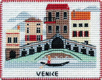 картинка Набор для вышивания магнита "Столицы мира. Венеция" от магазина Стежочек