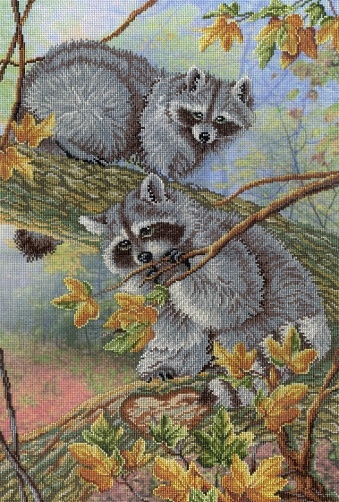 картинка Набор для вышивания "Игры в осенней листве" от магазина Стежочек
